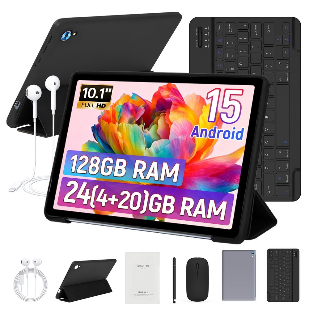 10.1 inch Android Tablet 64GB 128GB IPS Touchscreen Octa-core Processor Wi-Fi 6