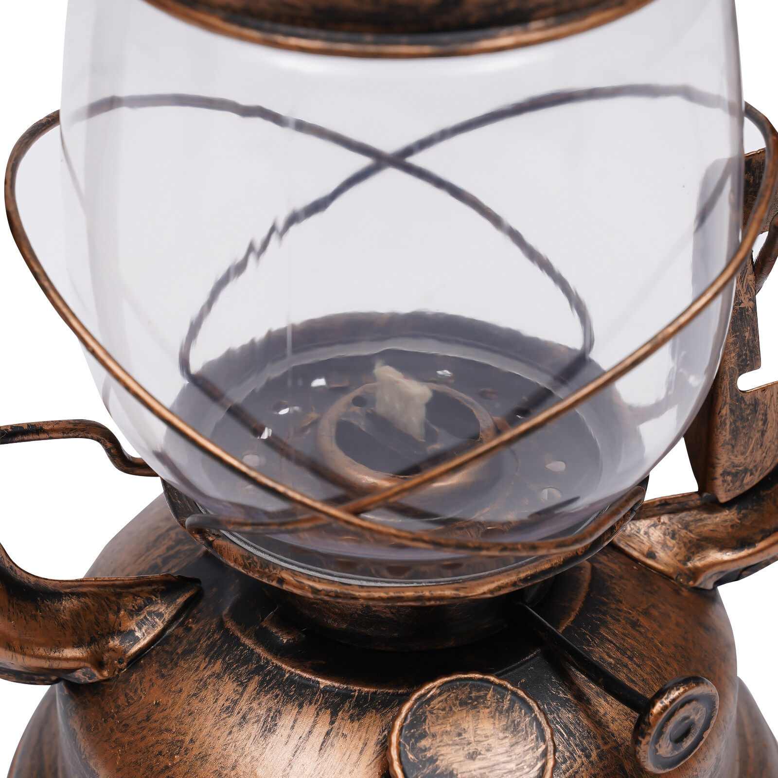 Rustic Wall Sconce Lighting Lantern Mounted Light with Glass Lampshade Hallway