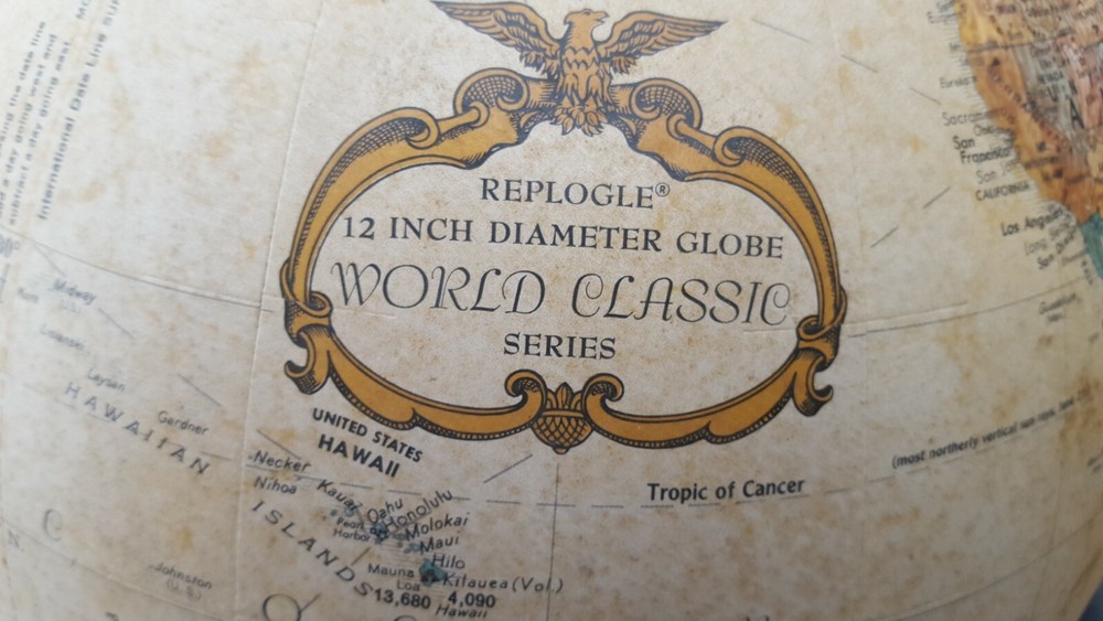 Replogle 12" diameter world classic series w/wood base