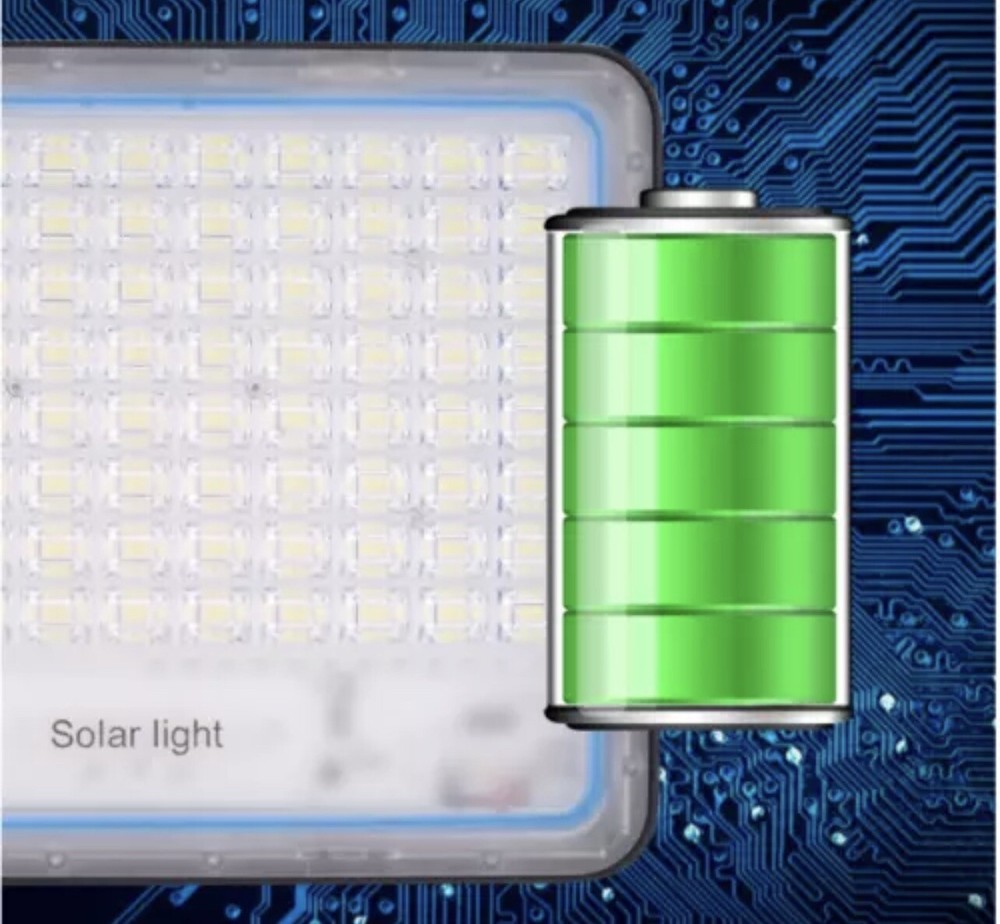 LED Spotlight Headlight 200W Outdoor Solar Panel IP67 Remote Control Timer