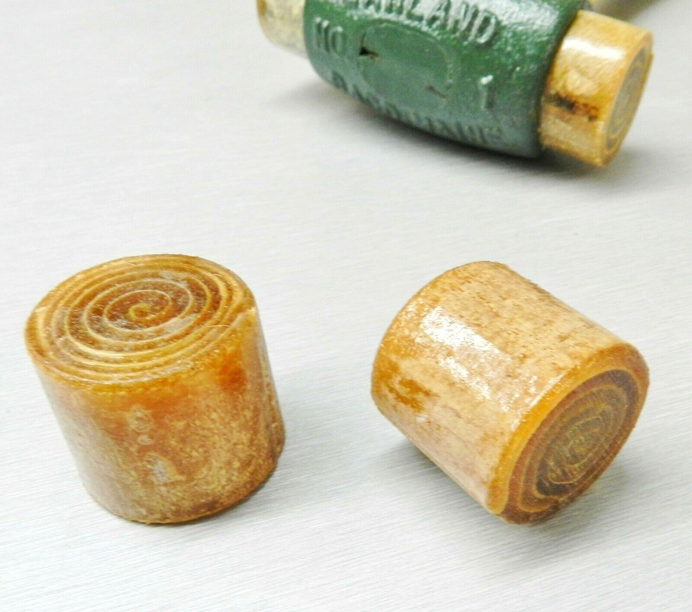Split Head Hammer Rawhide Mallet Face Replacement Set 1-1/4" # 21001 Garland 2pc