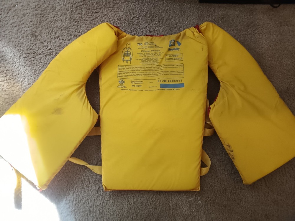 Vintage Buoy O Boy Float Coat Lifejacket Floatation Device Universal