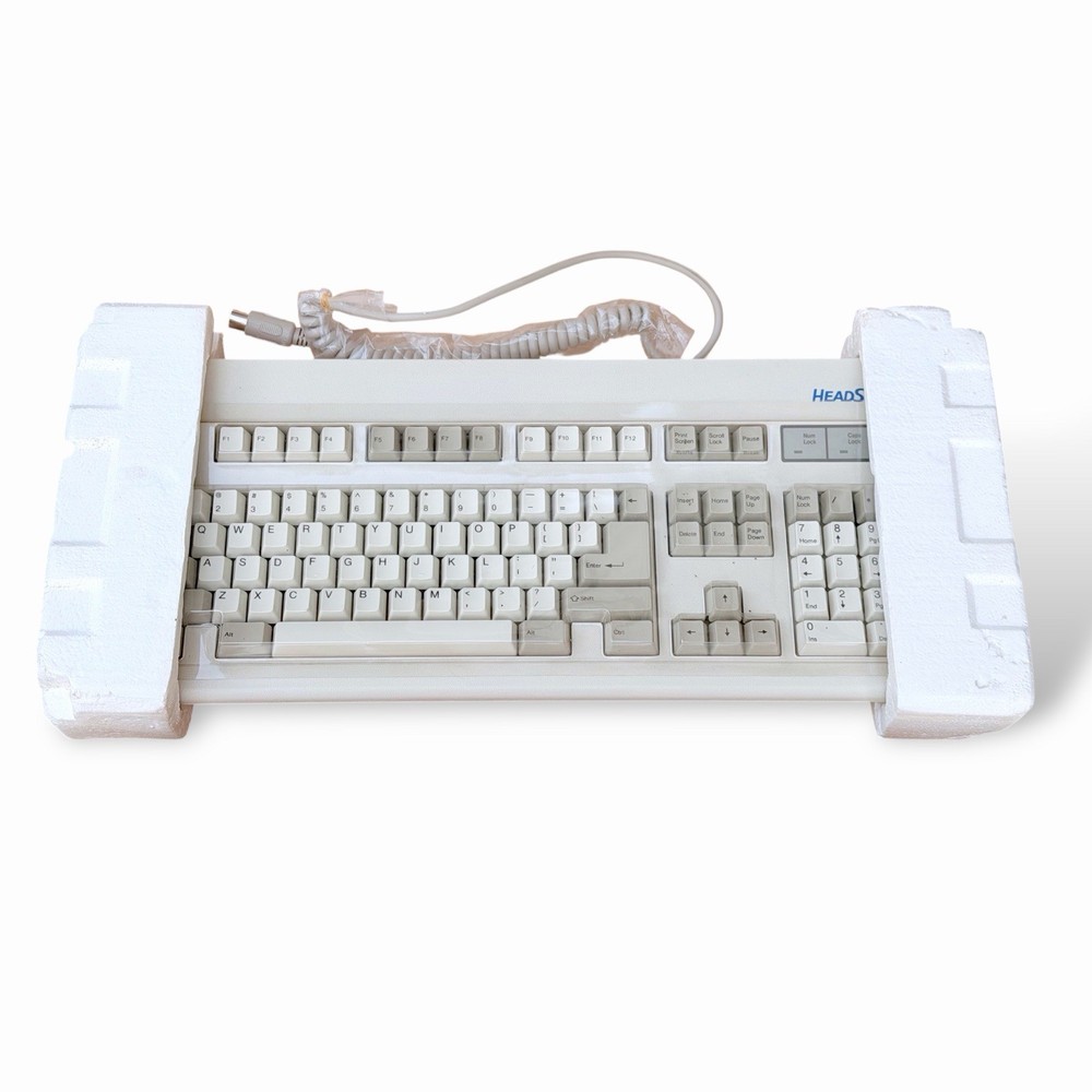 New Vintage Chicony Made HeadStart KB-5181 Mechanical XT/AT Computer Keyboard
