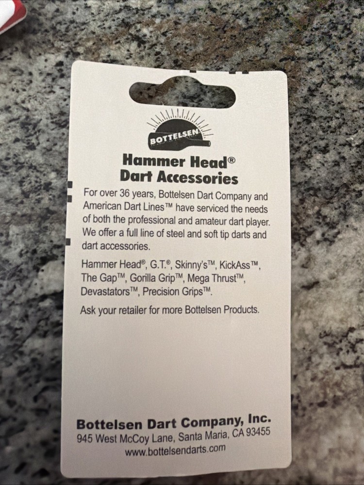 Bottelsen Hammer Head Dart Accessories