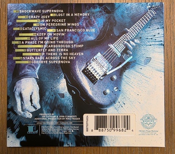 Joe Satriani Signed Autographed Shockwave Supernova CD case with CD