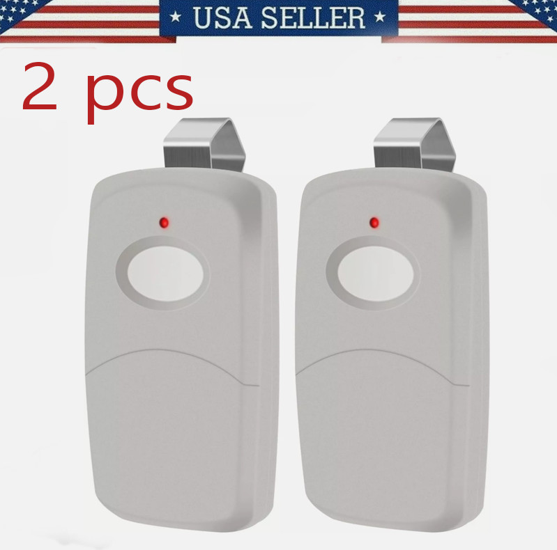 2x Garage Door Opener 1-Button Remote Grey for Linear Multi-Code 3089 308911