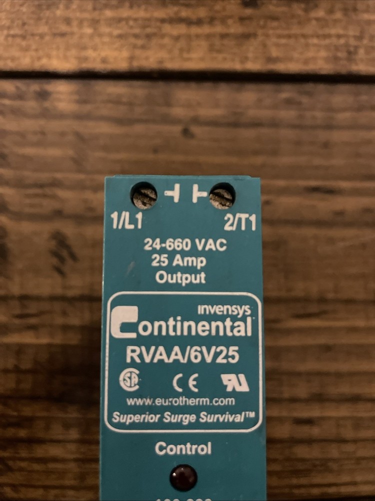 Invensys Continental RVAA/6V25 Solid State Relay New