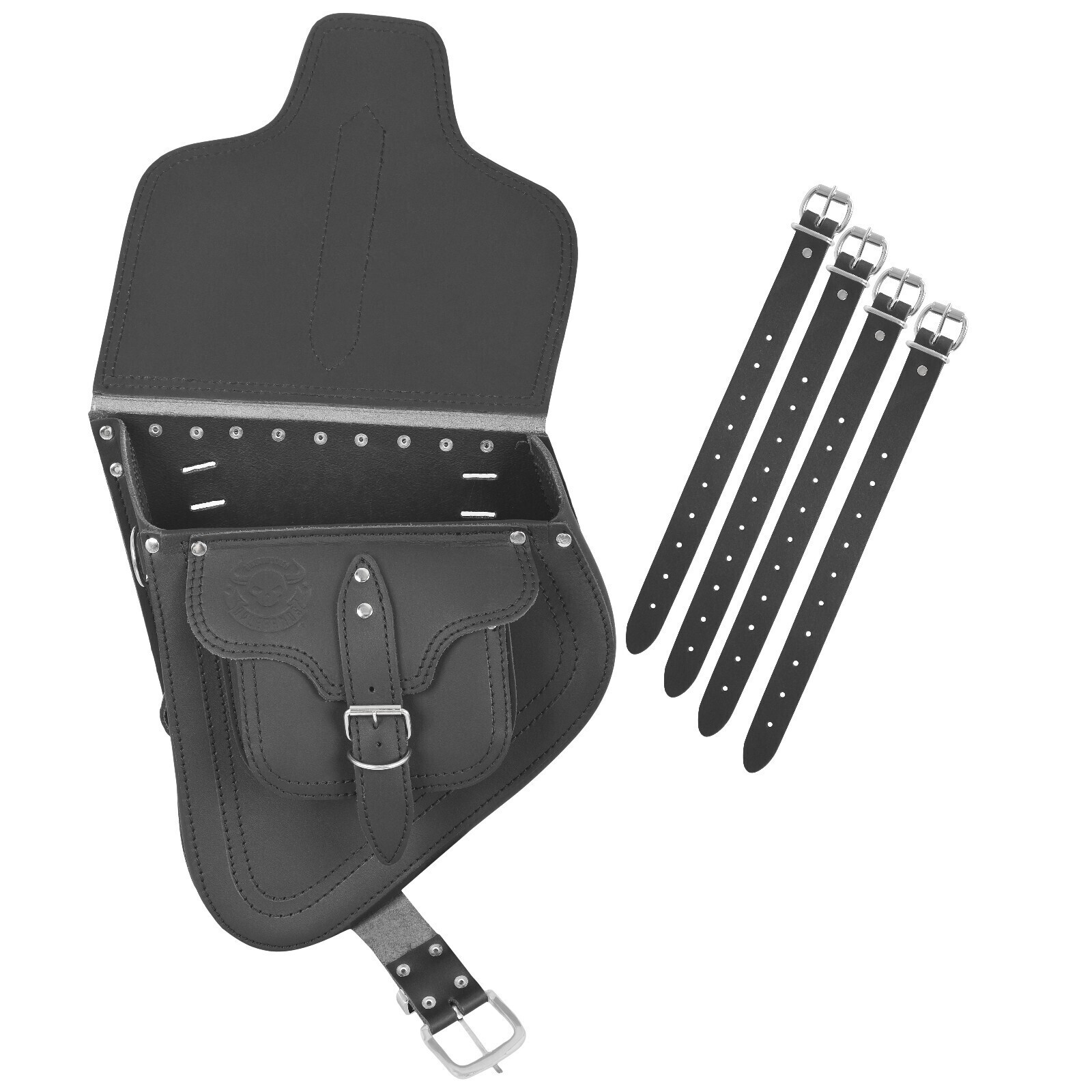 Swing Bag Hades Black + Soft XS 2018 Holder Compatible With Harley Davidson