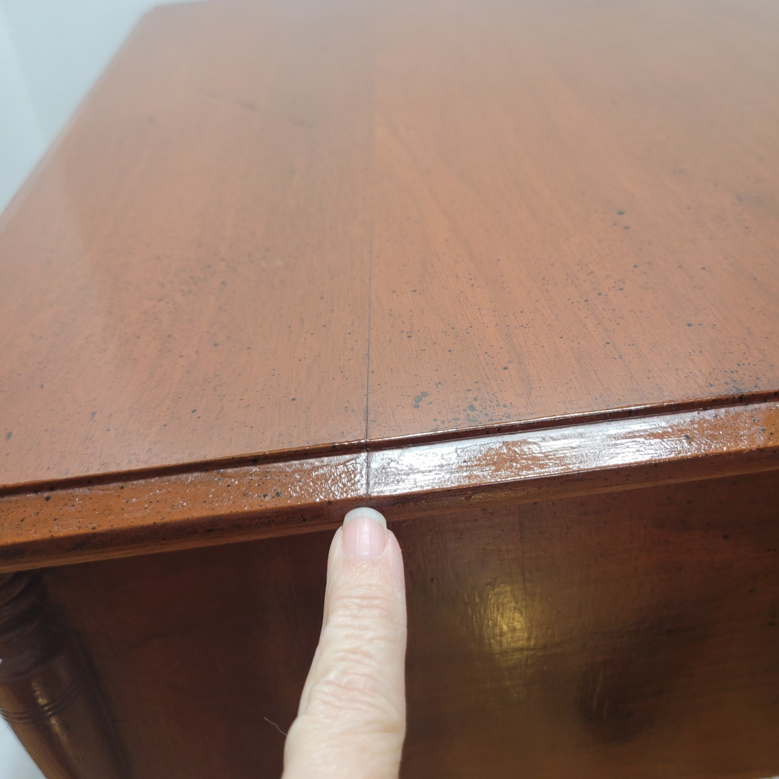 Antique J & P Coats 2 Draw Wood Spool Cotton Cabinet Counter Top Store Display