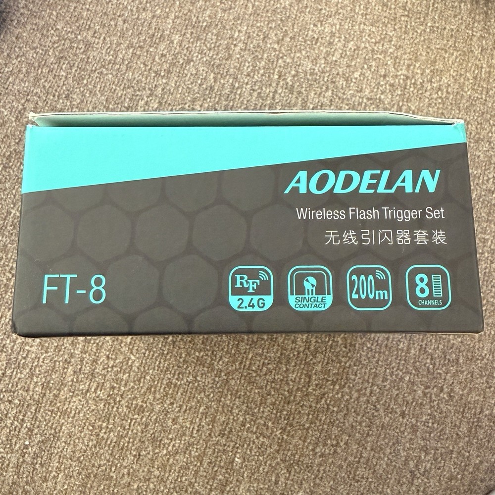 AODELAN FT-8 WIRELESS FLASH TIGGER SET TRANSMITTER & RECEIVER KIT