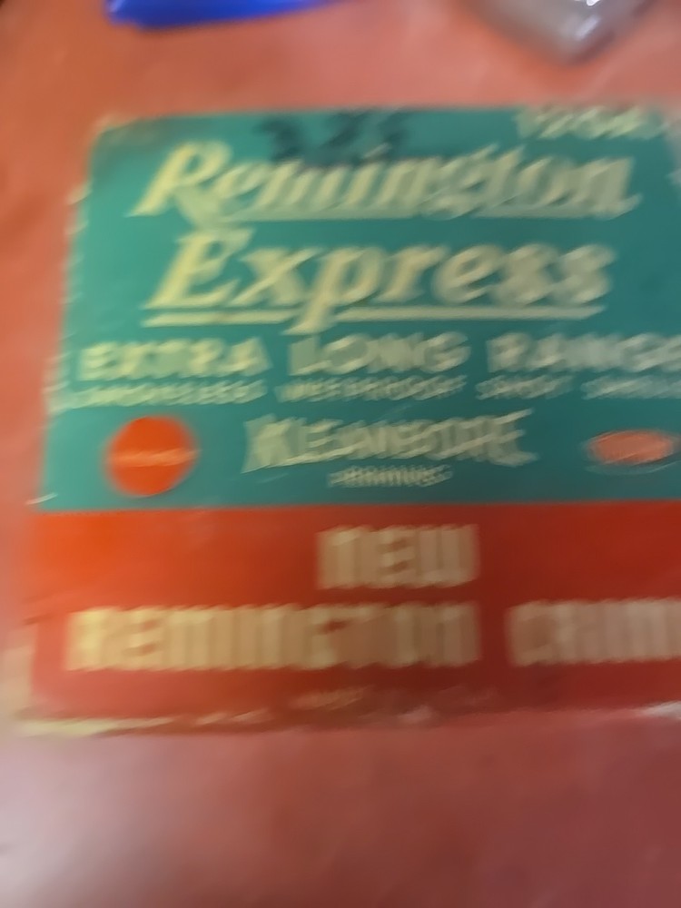 Vintage Remington Express Extra Long Range 12 Ga. Empty Shotgun Shell Box