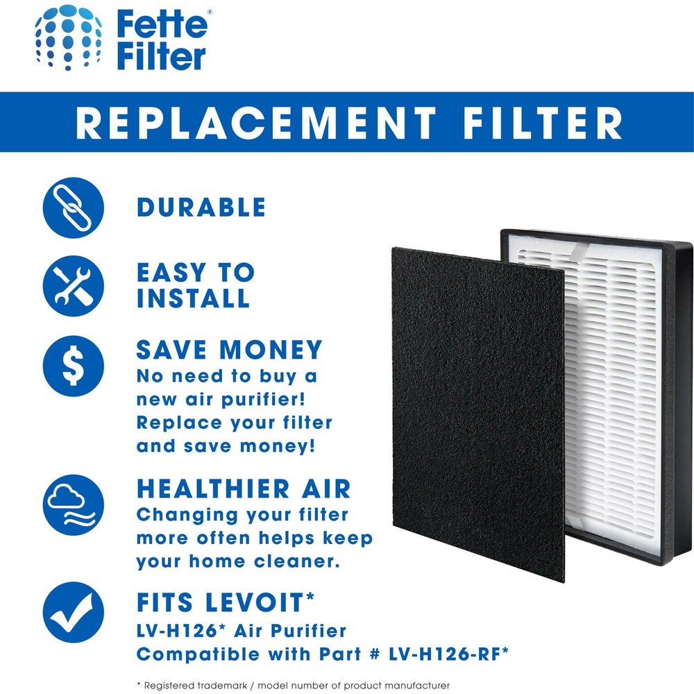Air Purifier Replacement Filter Set, Compatible with Levoit LV-H126