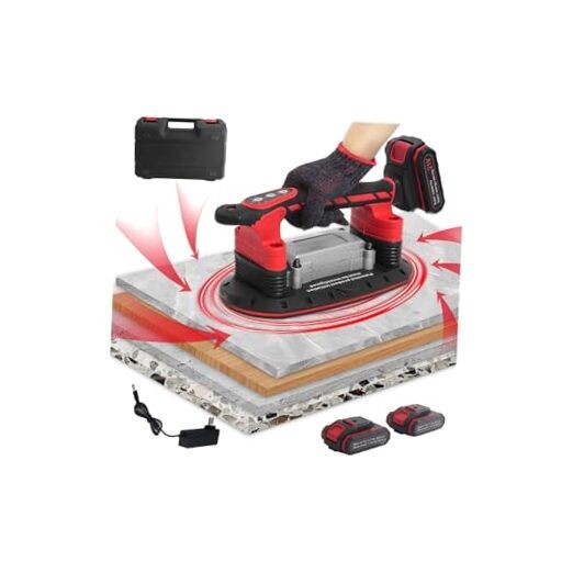 Tile Vibration Tool with Suction Cup, Tile Installation Leveling Machine, 11”