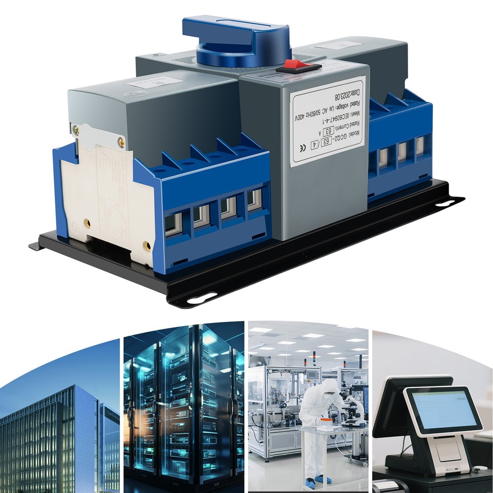 63A Dual Power Automatic Transfer Switch CB Level M6 Generator Transfer Switch