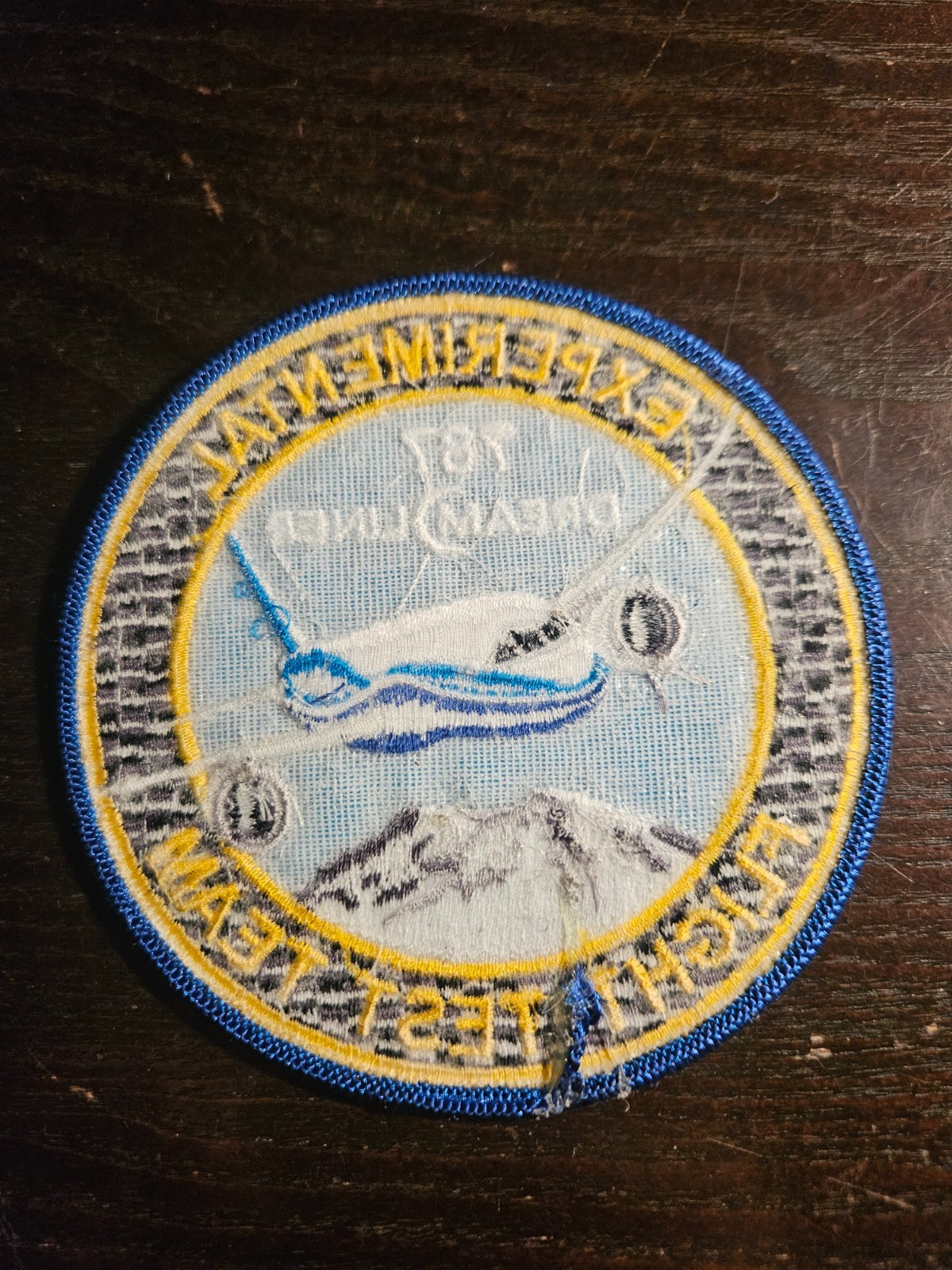 Boeing Experimental Flight Test Team Patch Logo Rare 4” Iron On Vtg