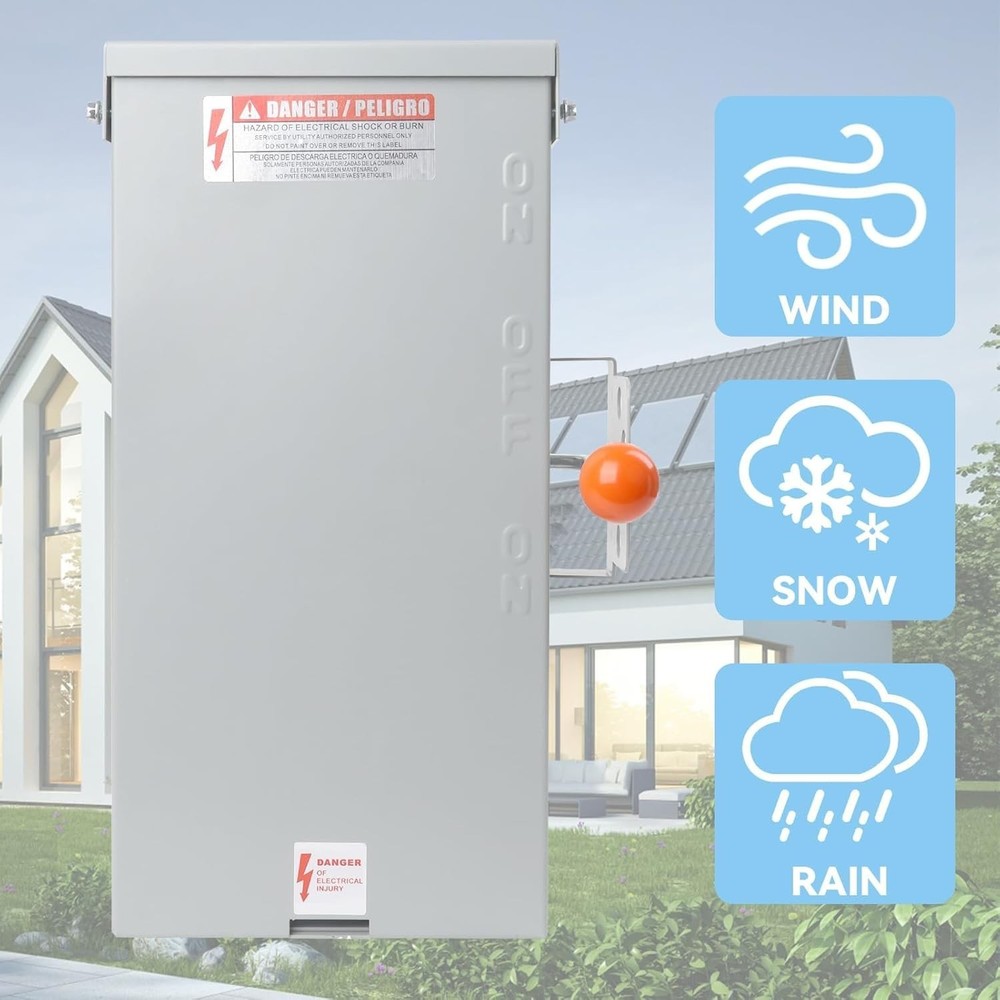 Heavy-Duty 100 Amp Generator Transfer Switch - Durable & Weather-Resistant