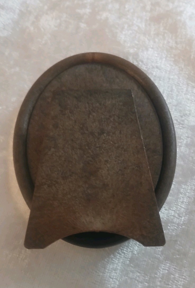 Vintage 800 German Silver Small Oval Photo Frame Signed