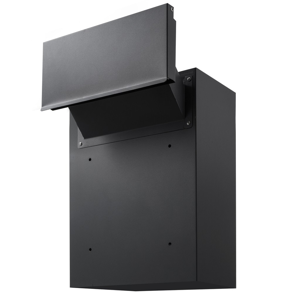 VEVOR Through The Wall Drop Box 12.5x6.3x16.9" Mailbox with Code Lock Black