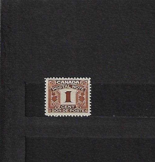 Canada Revenue Stamp POSTAL NOTE van Dam  FPS2  MINT