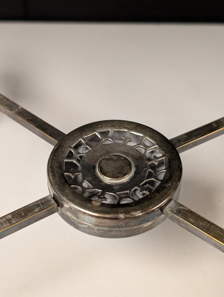 Israel Freeman & Sons IFS Ltd Sheffield Silver Trivet Cross Adjustable