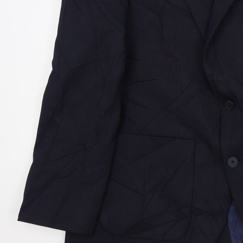 M&S Mens Blue Polyester Blend Jacket Suit Jacket Size 38