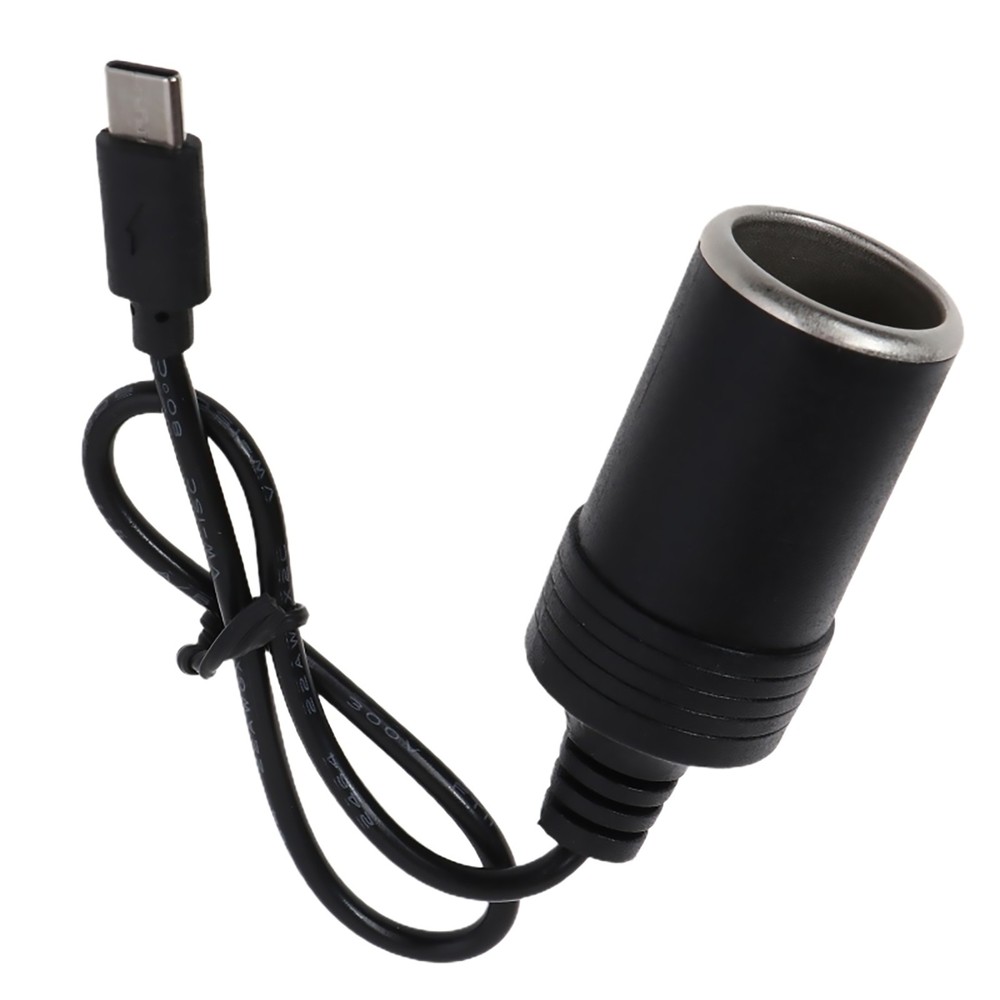 USB-C PD Type C Port to Car Cigarette Socket Adapter For Driving Recorder