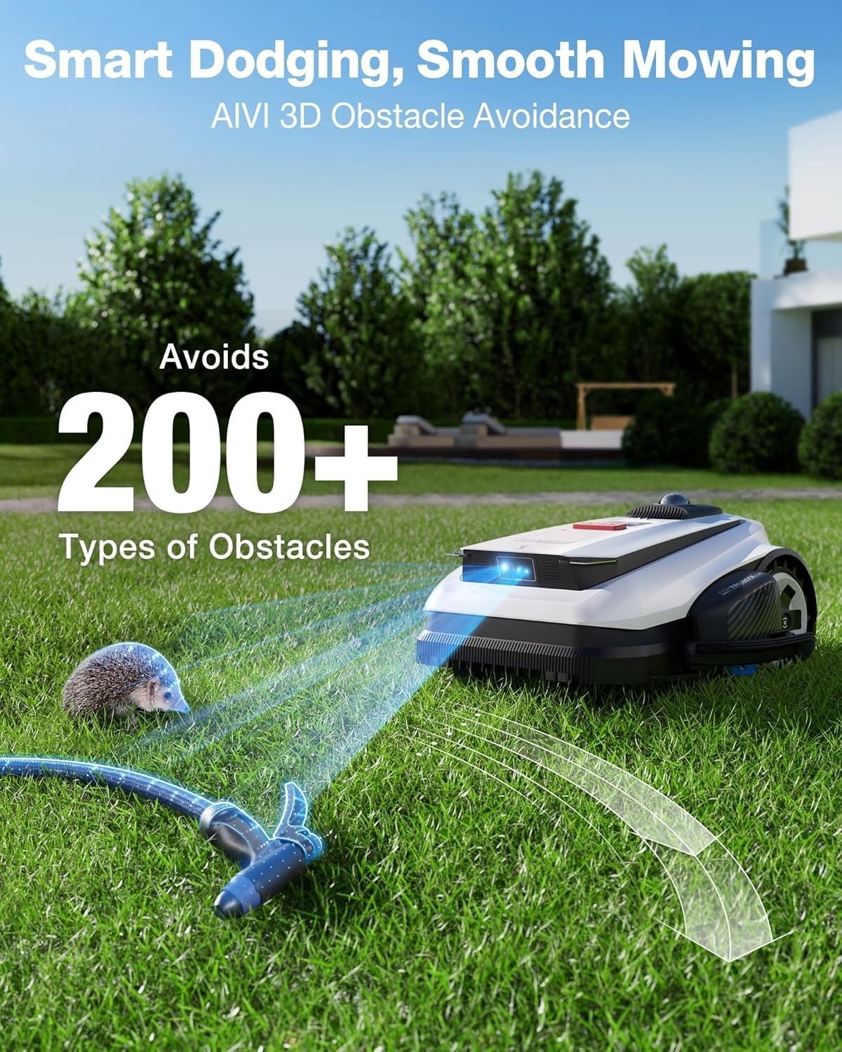 WET BOX ECOVACS Goat A3000 LiDAR PRO Robotic Lawn Mower for Up to 0.75 Acre 7.5A