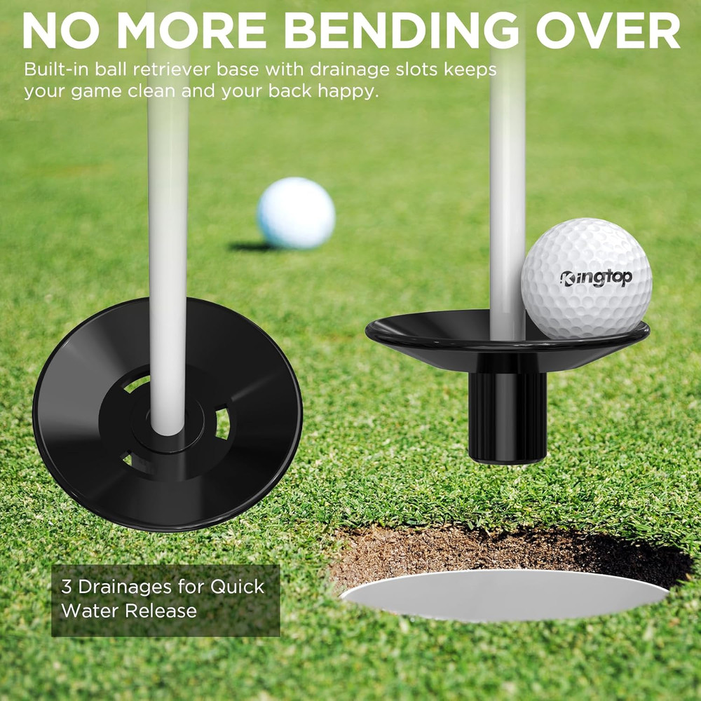 Adjustable Portable Golf Flagstick for Practice Putting Green