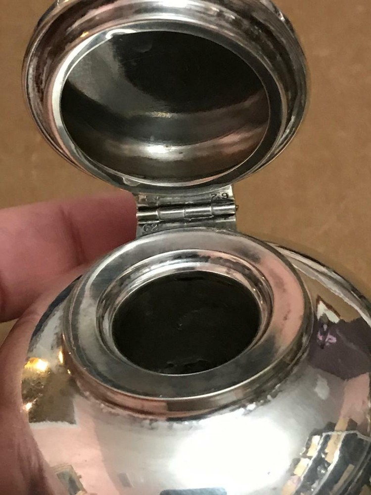 STERLING SILVER DESK Inkwell Monogrammed