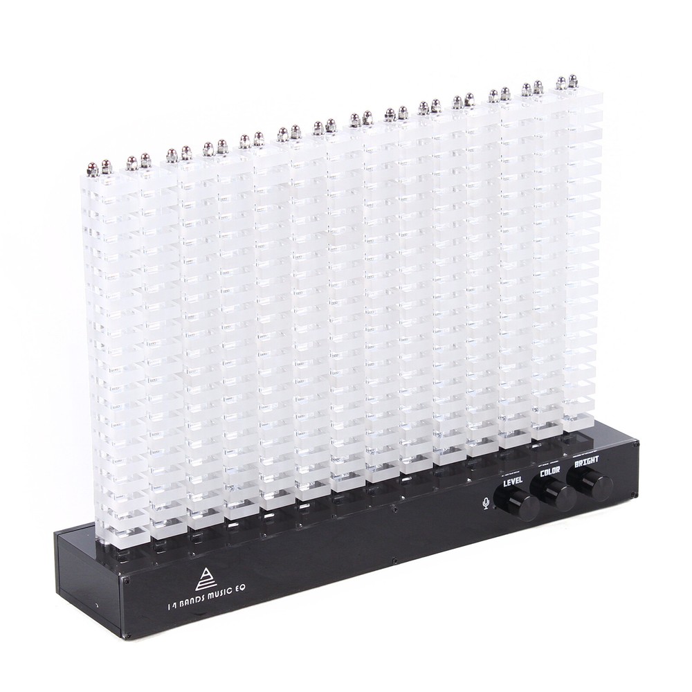14-Segment Music Spectrum Analyzer,LED Level Indicator Spectrum Display Light US