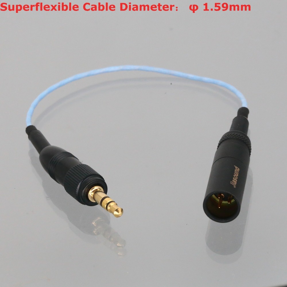 Bodypack Microphone Mini-XLR TA3M 3Pin Male to Push-Pull 3.5mm Stereo Plug Cable