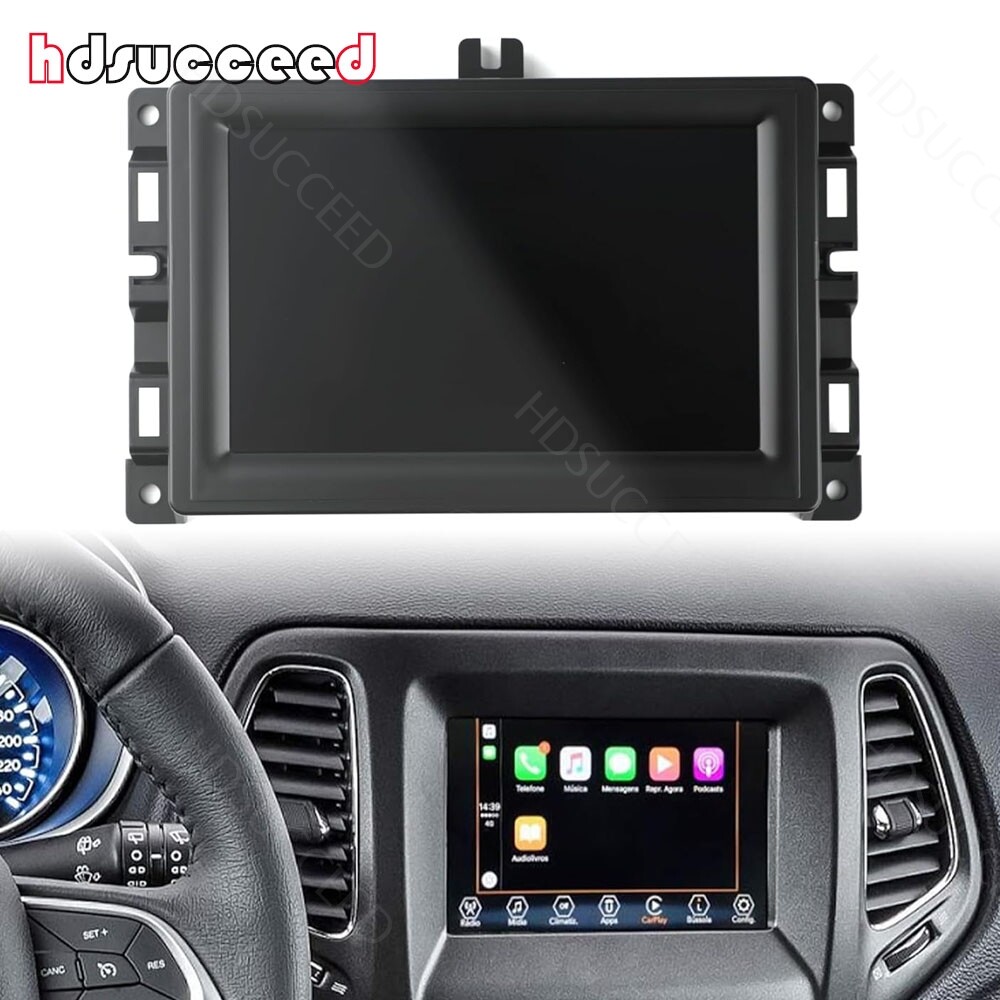 7" LCD Touch Screen w/ Frame For 2017-2020 Jeep Compass Radio Navigation Replace