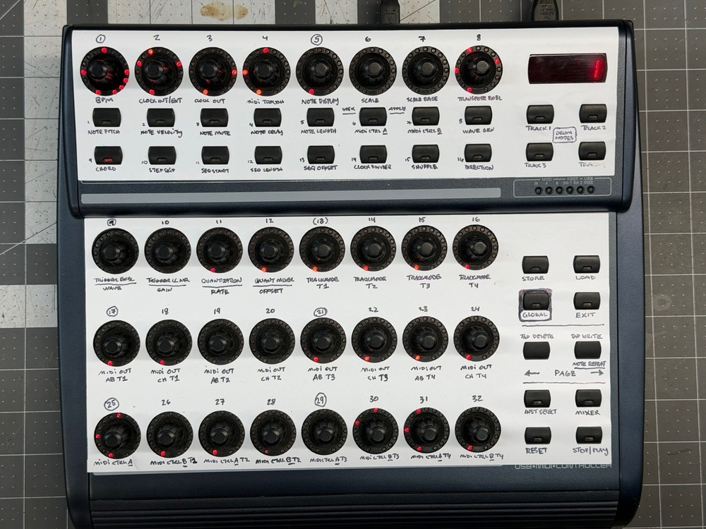 Behringer BCR2000 B-Control USB MIDI Controller Zaquencer Sequencer 151 Firmware