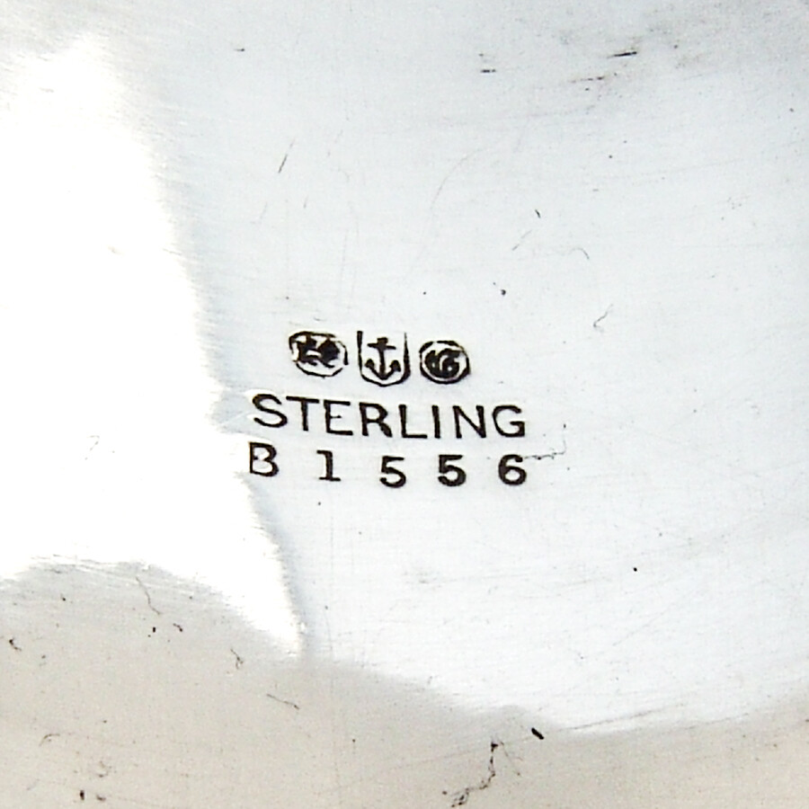 Rose Napkin Ring Gorham Sterling Silver Mono HML