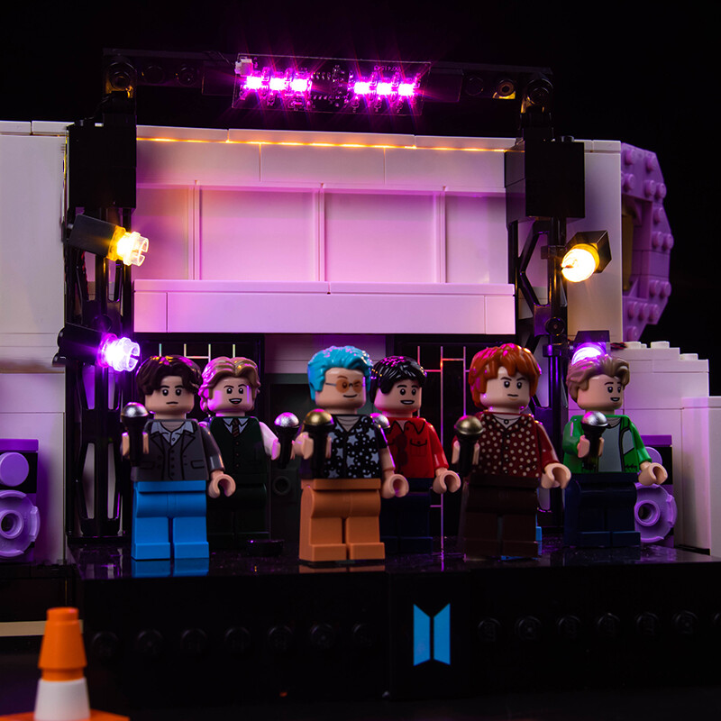 LocoLee LED Light Kit for Lego 21339 BTS Dynamite Creative Decor Lighting Set