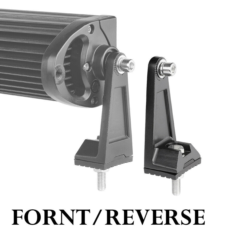 2x Universal Mounting Brackets Base Side Rotating LED Work Light Bar Bracket