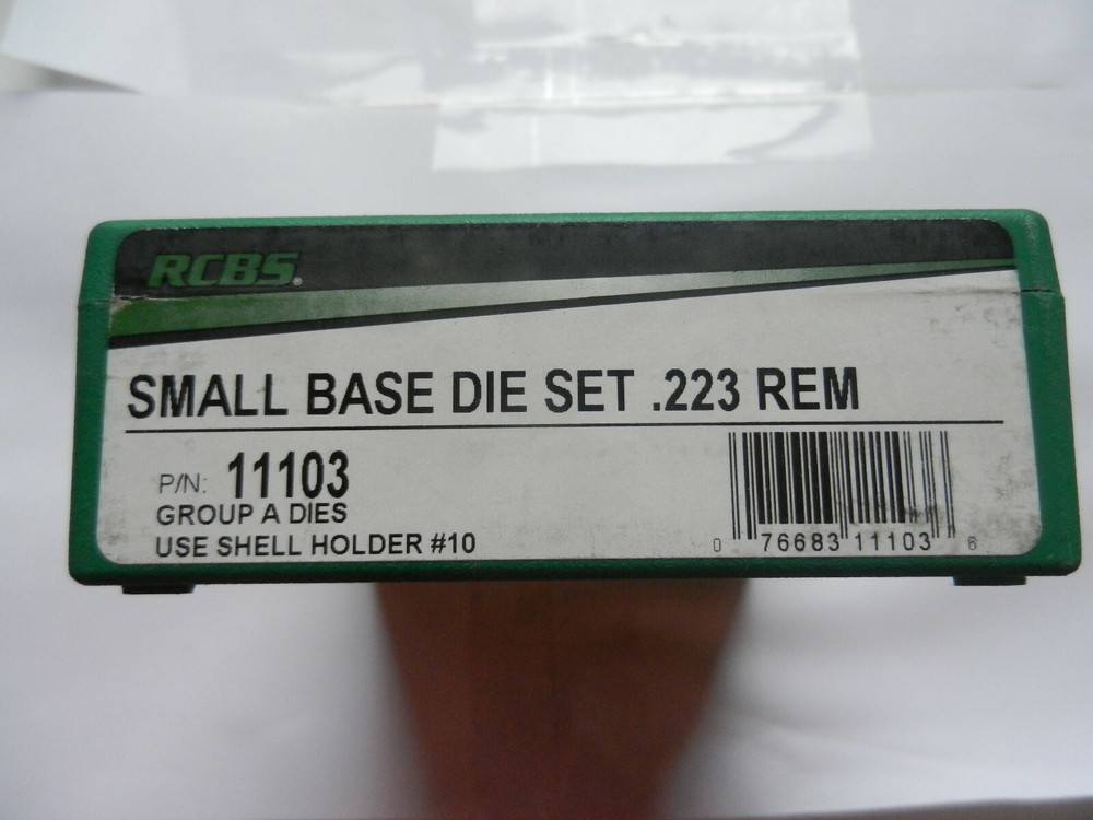 RCBS Small Base Die Set;  NIB;  Group A Dies;  223 Rem;  11103