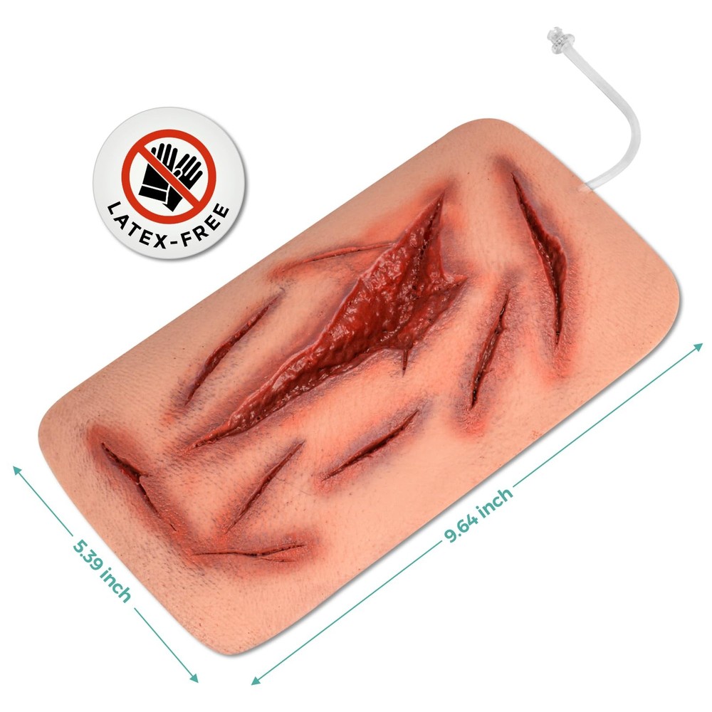 Large Laceration Wound Simulator with Bleeding Function, Wound Packing Task T...