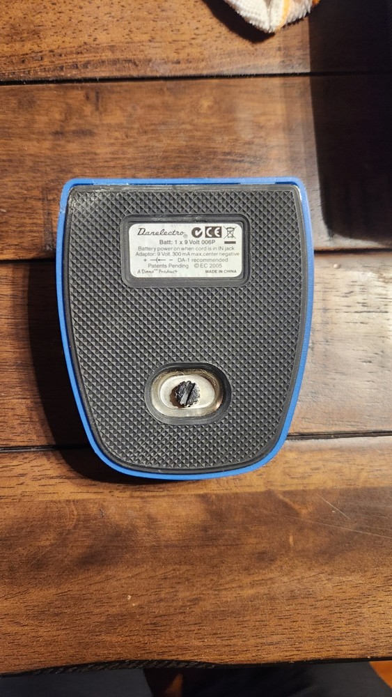Danelectro FAB Chorus Effect Guitar Pedal Blue Tested Working