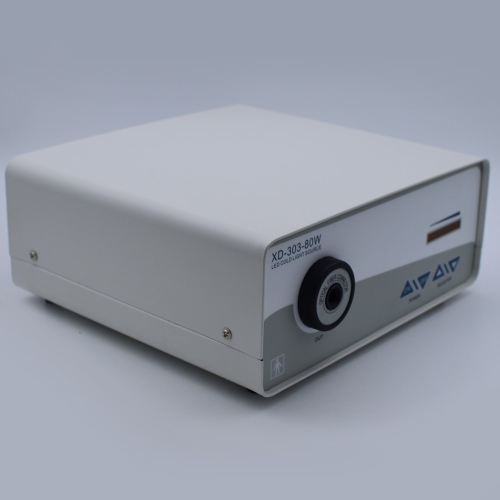 80W Medical LED Cold Light Source for Endoscope Microscope Inspection or Surgery