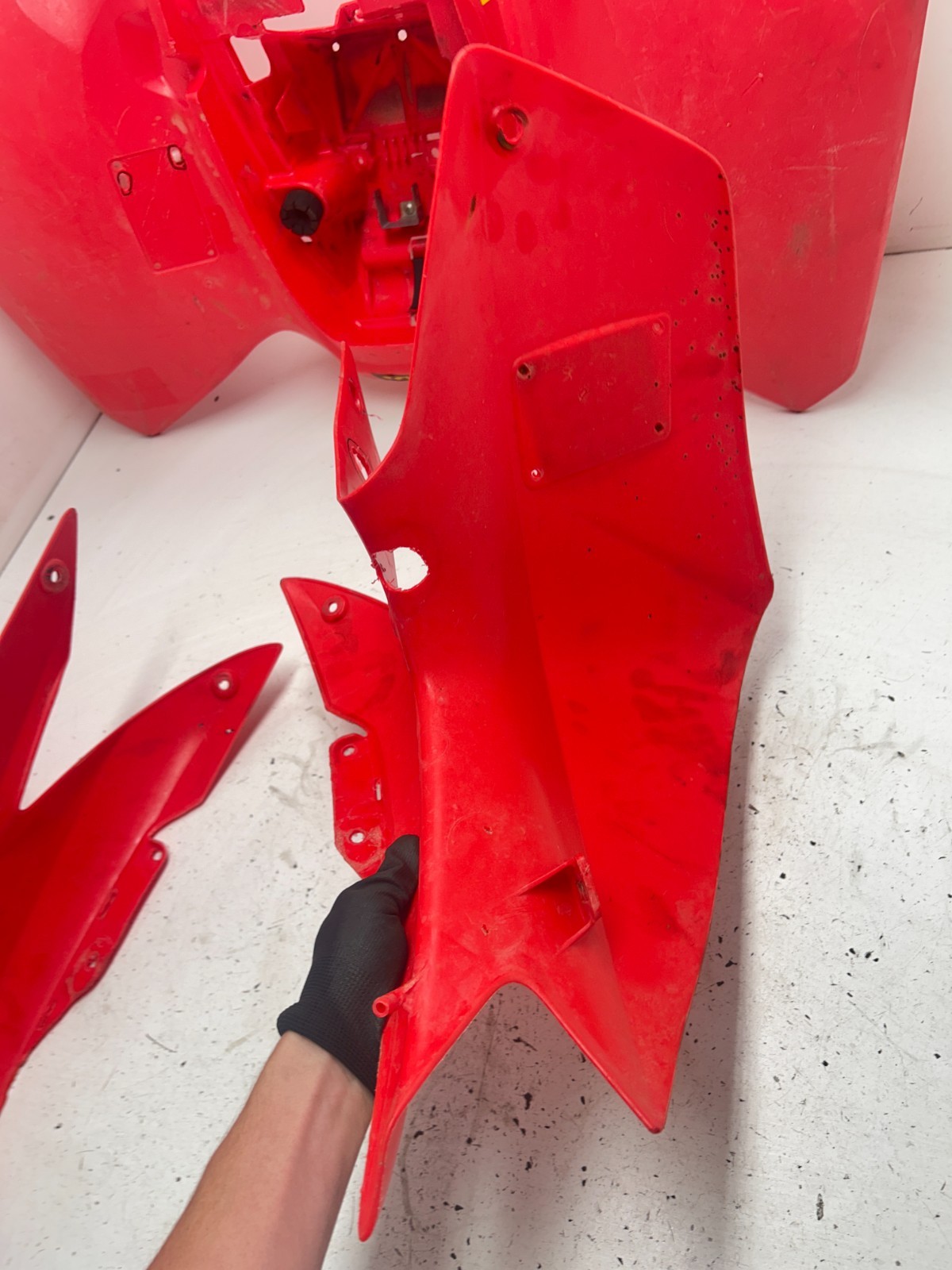 07 Honda Sportrax TRX250EX Trx 250 Ex OEM Plastic Fender Fairing READ DESCRIPTIO