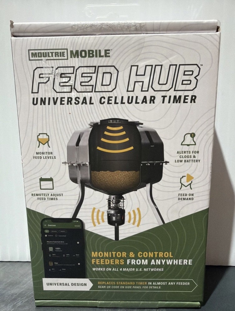 Moultrie Mobile Feed Hub Universal Cellular Timer - New Sealed Box