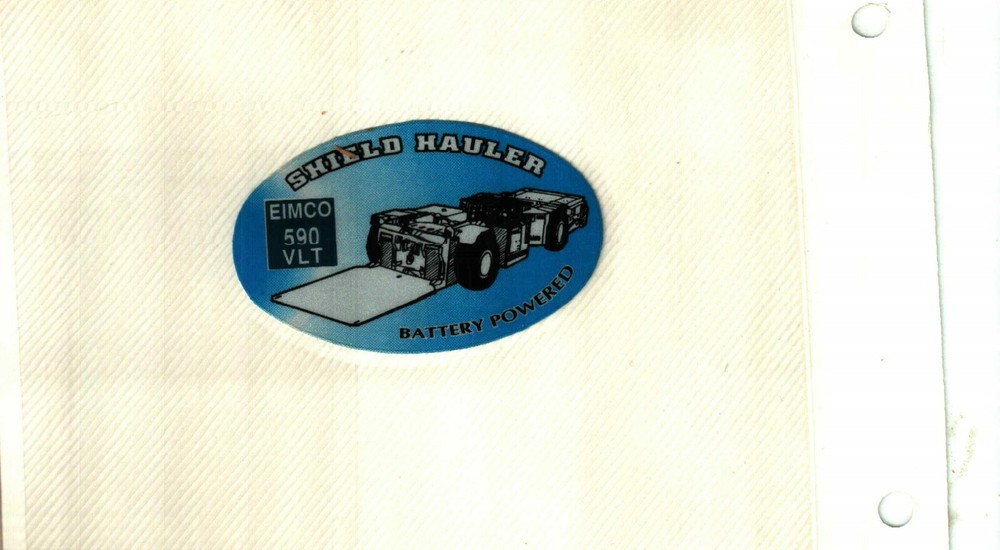 NICE  AUSTRALIA  EIMCO SHIELD HAULER COAL MINING STICKERS # 400