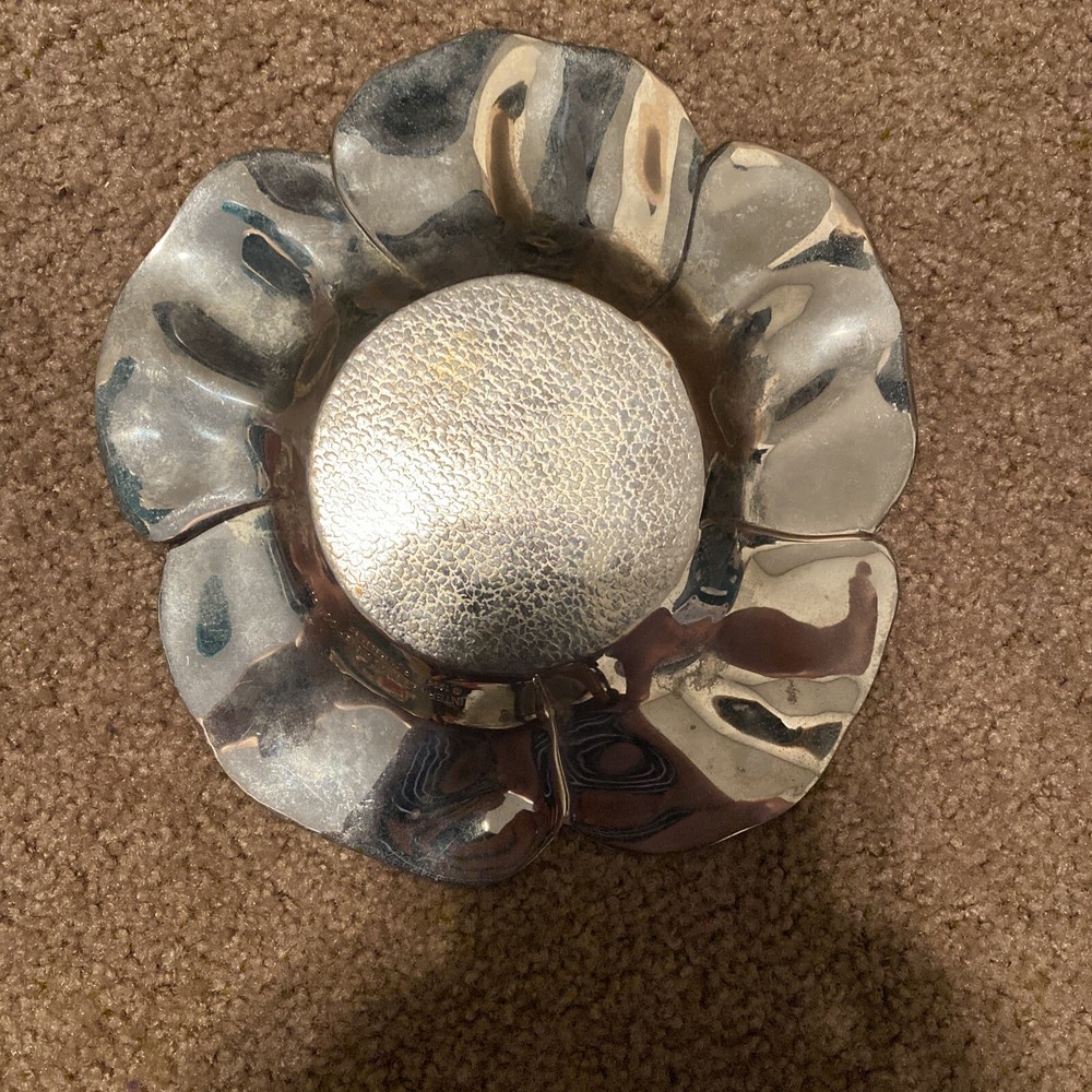 Vintage International Silver Company Poppy Flower Plate 1994 Vintage