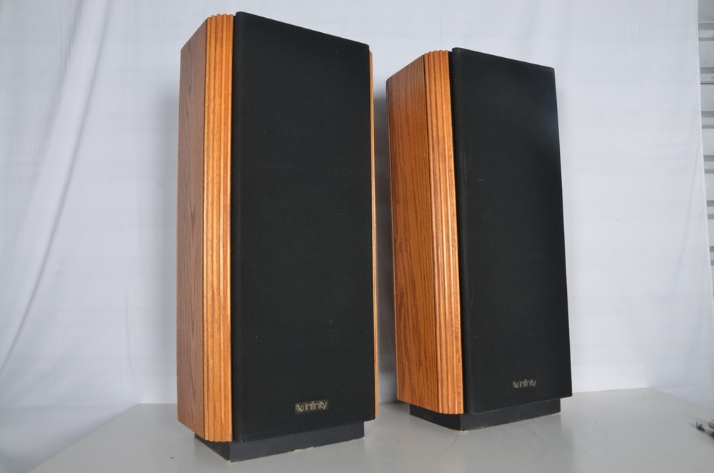 Vintage Infinity Kappa 7 Floor Speakers Great Shape Need Polydome Fixed Read