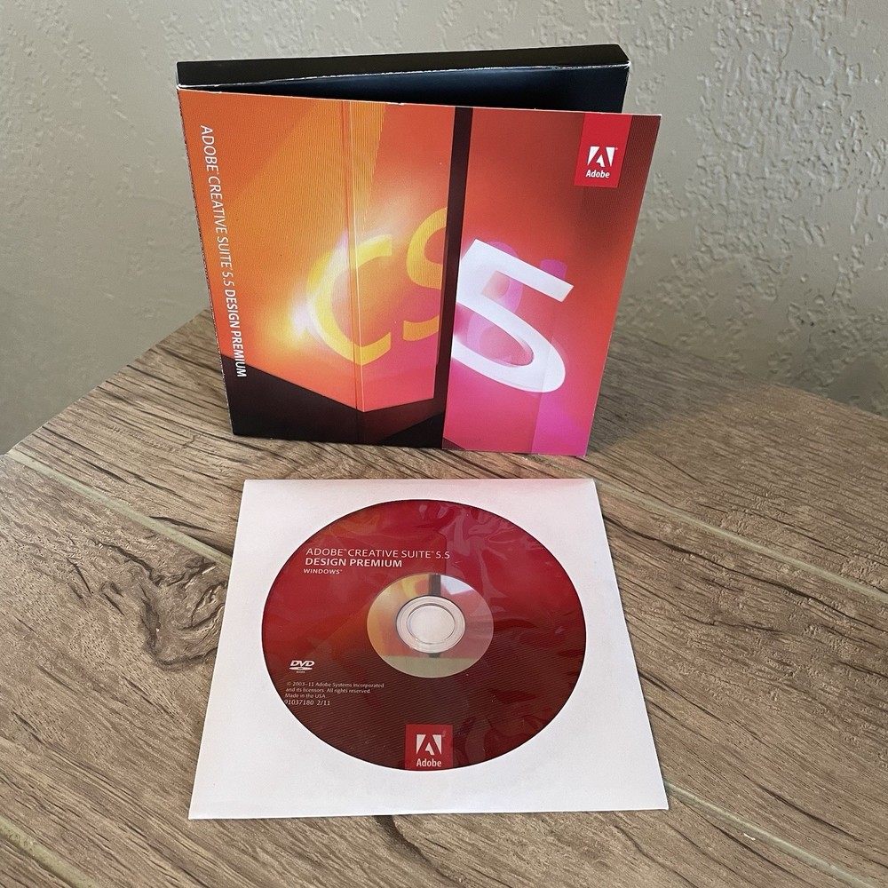 Adobe CS5.5 Design Premium for Windows DVD Version InDesign Photoshop Flash