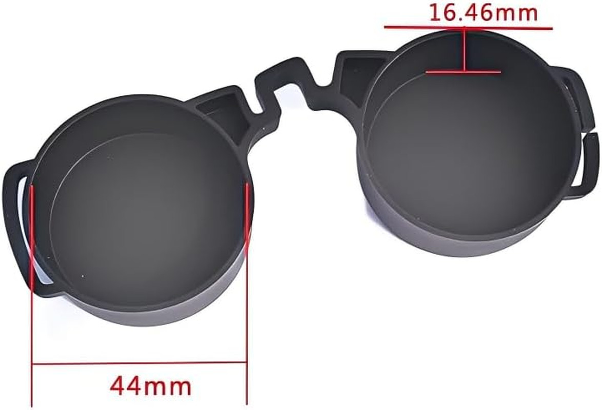 Universal Binocular Lens Covers - 10X42 Rubber Caps | Protective Objective & Eye
