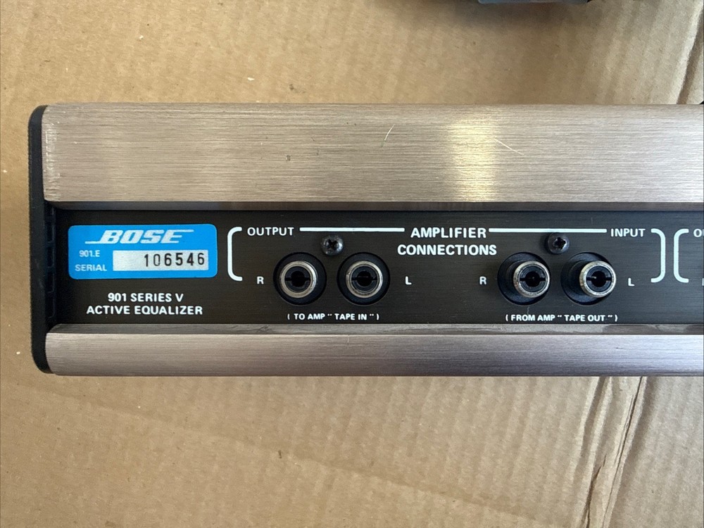 Untested!! Bose 901 Series V Active Equalizer EQ 120V Champagne