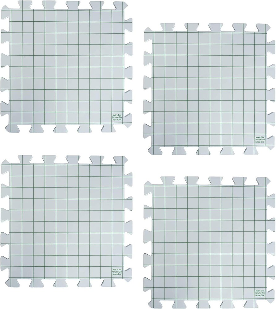 Interlocking Needlepoint, Knitting, and Crochet Blocking Boards, 12 x 12, White
