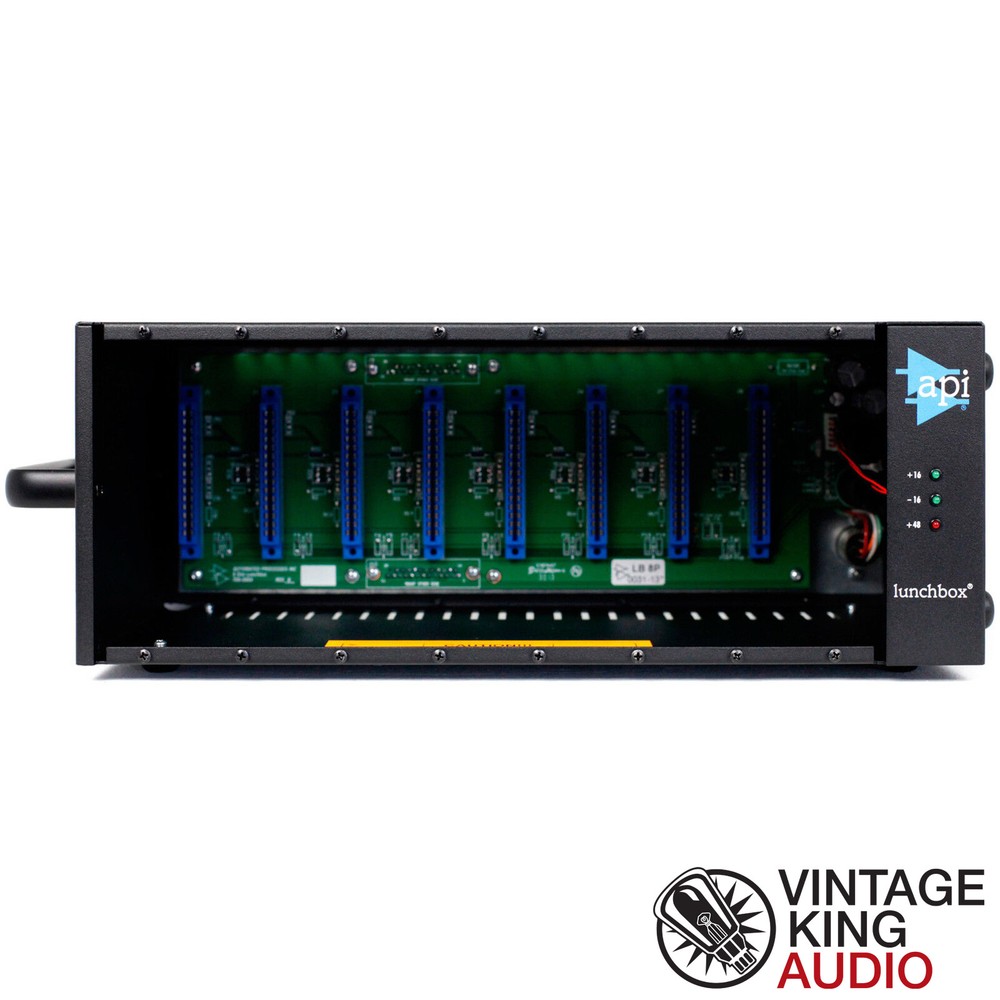 API 500-8B 8-Channel 500 Series Module Lunchbox Rack with Channel-Linking